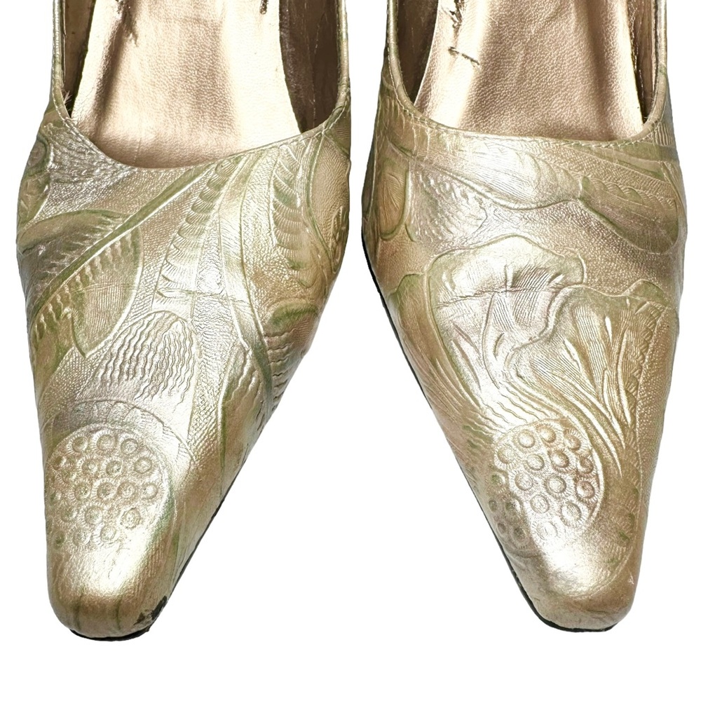 Monzo & Franco Heels 5.5 Thea Floral Leather View 3
